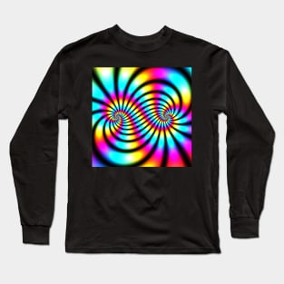 Double Spiral Rainbows Long Sleeve T-Shirt